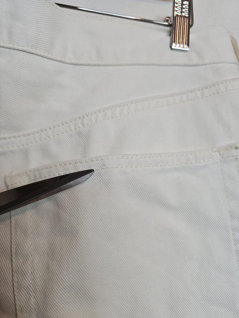 ÉTICA Stanton Relaxed Wide Leg Jeans 31 Natural White Organic Cotton Tall - Picture 14 of 15